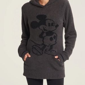 Barefoot Dreams Disney Mickey Mousw cozy chic hoodie grey